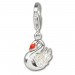 Silberdream SilberDream Charm Schwan Armband Anhänger 925 Silber FC254W Valentinstagsangebot