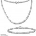 Silberdream SilberDream Collier Kette Zirkonia weiß 925er Silber 44cm Halskette SDK436W Neuheiten