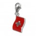 Silberdream SilberDream 925 Charm Flagge Schweiz Armband Anhänger FC703 Super Rabatt