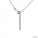 Silberdream SilberDream Halskette mit Anhänger Feder rose 44cm - 47cm 925er Silber SDK50544E Riesige Rabatte