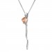 Silberdream SilberDream Bicolor Collier Kette Rose 925 Silber 44cm - 47cm SDK50144T Auslauf