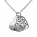 Silberdream SilberDream Kette Doppel Herz 925 Sterling Silber 45cm SDK8007J im Angebot