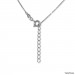 Silberdream SilberDream Halskette mit Anhänger Herzen 44cm - 47cm 925er Silber SDK50644J Kostenloser Versand