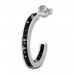 Silberdream SilberDream Ohrringe Glitzer Creole schwarz Zirkonia 925 Silber SDO8701S Zeitlich begrenztes Angebot