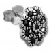 Silberdream SilberDream Ohrstecker Blume Zirkonia schwarz 925er Silber Damen SDO8519S Letzte 3 Tage