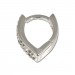 Silberdream SilberDream Creole Herz Zirkonia weiß 925 Silber Ohrring SDO310W Super Rabatt