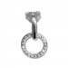 Silberdream SilberDream Glitzer Ohrstecker Circle Zirkonia weiß 925 Silber Ohrring GSO508W 50% Rabatt mit kostenlosem Versand