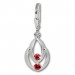 Silberdream SilberDream Ohrhänger Glamour Zirkonia rot Ohrring 925 Silber SDO522R Jubiläumsangebot