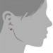 Silberdream SilberDream Ohrstecker Halbkugel pink 925er Glitzer Kristalle GSO217P Lagerräumung