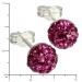 Silberdream SilberDream Ohrstecker Halbkugel pink 925er Glitzer Kristalle GSO217P Lagerräumung