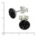 Silberdream SilberDream Ohrring Rund schwarz 925er Silber Ohrstecker GSO252S Blitzangebot