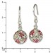 Silberdream SilberDream Glitzer Ohrringe 925 Zirkonias Blume pink GSO301 Große Rabatte