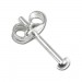 Silberdream SilberDream mini-Ohrstecker Halbkugel 2,5mm Silber 925 Ohrring SDO5552 Bestseller