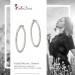 Silberdream SilberDream Creole Diamantschliff 6cm 925 Sterling Silber Damen Ohrring SDO67366 Räumungsverkauf