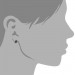 Silberdream SilberDream Ohrstecker Halbkugel blau 925er Glitzer Kristalle GSO217B VIP-Rabatte