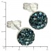 Silberdream SilberDream Ohrstecker Halbkugel blau 925er Glitzer Kristalle GSO217B VIP-Rabatte