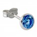 Silberdream SilberDream Ohrring Zirkonia blau 5mm 925 Silber Ohrstecker SDO5535B Sonderangebot der Fabrik