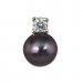 Silberdream SilberDream Ohrstecker Perle schwarz Zirkonia Damen 925er Silber SDO1738S Rabatte dieses Monats