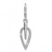 Silberdream SilberDream Ohrhänger Blatt Zirkonia weiß 925 Silber Ohrring SDO4285W Outlet