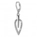 Silberdream SilberDream Ohrhänger Blatt Zirkonia weiß 925 Silber Ohrring SDO4285W Outlet