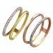 Silberdream GoldDream Gold Doppel Ring Zirkonia weiß Gr.60 333er Gelbgold GDR505Y60 Meist gekauft