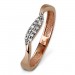Silberdream GoldDream Gold Ring Welle Zirkonia weiß Gr.58 333er Rosegold GDR501E58 Neuheiten