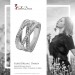Silberdream SilberDream Ring Bandring gedreht Zirkonia weiß Gr.58 aus 925er Silber SDR411W58 Blitzangebot