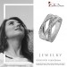 Silberdream SilberDream Ring Bandring gedreht Zirkonia weiß Gr.58 aus 925er Silber SDR411W58 Blitzangebot