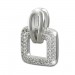 Silberdream SilberDream Glitzer Kettenanhänger Square Zirkonia weiß Damen 925 Silber GSH402W Fabrikladen
